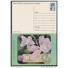 1991-EP-10 CUBA 1991. Ed.149a. MOTHER DAY SPECIAL DELIVERY. POSTAL STATIONERY. FLORES Y PERFUMES. FLOWERS. UNUSED.
