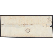 1857-H-93 Cuba Peque?a Plica Judicial 1861. Perforaciones.
