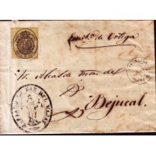 1858-H-14. Isabel II. Correo Oficial. Carta del Wajay. Rara Ofic