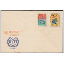 1969-FDC-1  CUBA. FDC. 1969. 50 ANIV ORGANIZACIÓN INTERNACIONAL DEL TRABAJO.