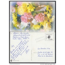 1999-EP-9 CUBA 1999. Ed.29f. MOTHER DAY SPECIAL DELIVERY. ENTERO POSTAL. POSTAL STATIONERY. FLOWERS. FLORES. USED.