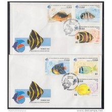 1995-FDC-13 CUBA. FDC. 1995. 35 ANIV DEL ACUARIO NACIONAL. PECES.  AQUARIUS. FISH.