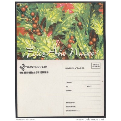 1996-EP-1 CUBA 1996. Ed.3g. ENTERO POSTAL. POSTAL STATIONERY. ENTREGA ESPECIAL  AÑO NUEVO. HAPPY NEW YEAR. UNUSED.