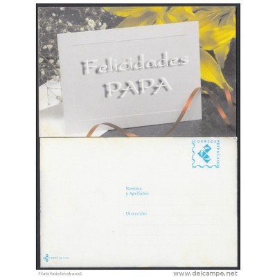 1998-EP-4 CUBA 1998. Ed.16c. FATHER'S DAY. SPECIAL DELIVERY. ENTERO POSTAL. POSTAL STATIONERY. DIA DEL PADRE. UNUSED.