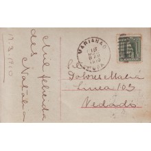 1910-H-1 Postal con marca postal de Marianao 1910