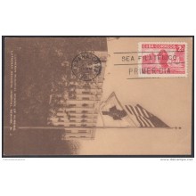 1951-FDC-22 CUBA. REPUBLICA. 1951. TARJETA MAXIMA CLARA MAAS. ENFERMERIA. NURSE. MEDICINE. MEDICINA. MAXIM CARD. BLACK C