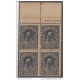 1911-38 CUBA. REPUBLICA. 1911. 1 PESO. CARLOS ROLOFF. Ed.194. BLOCK 4. PIE DE IMPRENTA. NH. GOMA ORIGINAL TROPICALIZADA.