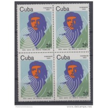 1983.20 CUBA MNH. 1983. BLOCK 4. XXV ANIV.DE RADIO REBELDE . ERNESTO CHE GUEVARA COMPLETE SET
