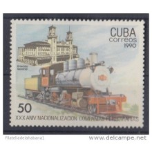 1990.40 CUBA MNH. 1990. FERROCARRIL RAILROAD RAILWAY COMPLETE SET
