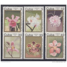 1992.32 CUBA MNH. 1992.  40 ANIV. ORQUIDEARIO DE SOROA  Orchid ANNIVERSARY COMPLETE SET