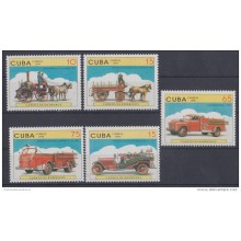 1998.42 CUBA REVOLUCION 1996. MNH. CORREOS DE BOMBEROS. POST FIRE COMPLE SET