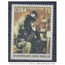 2008.162 CUBA 2008. MNH. 50 ANIV DE LA RADIO REBELDE. ERNESTO CHE GUEVARA.