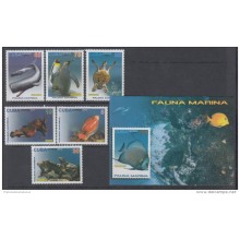 2014.182 CUBA 2014 MNH COMPLETE SET. SEA FAUNA FISH. FAUNA MARINA. PECES