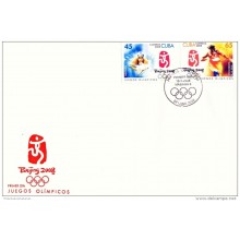 2008-FDC-15 CUBA FDC 2008 BEIJING OLIMPIC GAMES. JUEGOS OLIMPICOS. DEPORTES. CHINA.