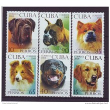 2008.7 CUBA MNH 2008 DOG, BOXER, MASTIN, CHOW CHOW, PERROS.