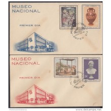 1964-FDC-4  CUBA. FDC. 1964. 50 ANIV MUSEO NACIONAL. OBRAS DE ARTE. 50 ANIV NATIONAL MUSEUM  ART.