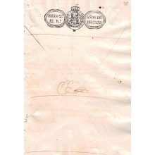 PS-1832-3. CUBA. 1832-33 Papel Sellado. Sello 2do