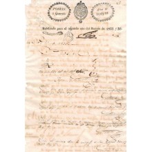 PS-1832-7. CUBA. 1832-33 Papel Sellado. Pobres