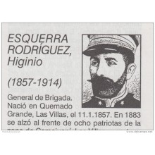 BE133 CUBA INDEPENDENCE WAR SIGNED GENERAL BRIGADA HIGINIO ESQUERRA 1899