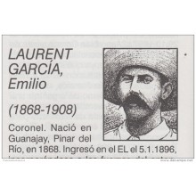 BE140 CUBA INDEPENDENCE WAR SIGNED GENERAL BRIGADA EMILIO LAURENT 1902
