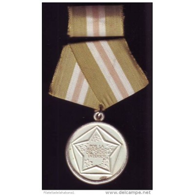 *O117 CUBA MEDAL MILITAR \"POLICE ORDEN INTERIOR\"" 2 CLASE"