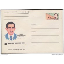 1987-EP-79 CUBA 1987. Ed.201f. POSTAL STATIONERY. MARTIRES DEL MONCADA. ROBERTO MADEROS. UNUSED.