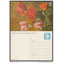 1987-EP-141 CUBA 1987. Ed.142a. MOTHER DAY SPECIAL DELIVERY. POSTAL STATIONERY. ROSES. FLORES. FLOWERS. UNUSED.