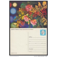 1988-EP-28 CUBA 1988. Ed.144j. MOTHER DAY SPECIAL DELIVERY. POSTAL STATIONERY. ROSAS. ROSES. FLORES. FLOWERS. UNUSED.