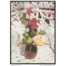 1989-EP-46 CUBA 1989. Ed.146a. MOTHER DAY SPECIAL DELIVERY. POSTAL STATIONERY. ROSES. FLOWERS. CANCELADO. USED.