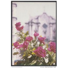 1989-EP-49 CUBA 1989. Ed.146c. MOTHER DAY SPECIAL DELIVERY. POSTAL STATIONERY. ERROR DE CORTE. FLOWERS. USED.