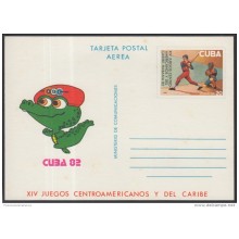1982-EP-57 CUBA 1982. Ed.131. POSTAL STATIONERY. TARJETA POSTAL. XIV JUEGOS CENTROAMERICANOS. GAMES. SPORTS. UNUSED.