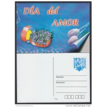 2001-EP-19 CUBA 2001. Ed.55d. VALENTINE'S DAY. SPECIAL DELIVERY. POSTAL STATIONERY. CORAZON DE FLORES. FLOWERS. UNUSED.