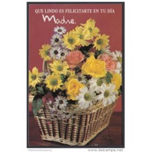 2001-EP-48 CUBA 2001. Ed.57r. MOTHER DAY SPECIAL DELIVERY. POSTAL STATIONERY. CESTA DE ROSAS. FLORES. FLOWERS. UNUSED.