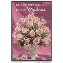 2001-EP-60 CUBA 2001. Ed.57k. MOTHER DAY SPECIAL DELIVERY. POSTAL STATIONERY. FLORERO DE ROSAS. FLORES. FLOWERS. USED.