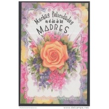 2001-EP-75 CUBA 2001. Ed.57. MOTHER DAY SPECIAL DELIVERY. POSTAL STATIONERY. ROSA NARANJA. ROSES. FLORES. FLOWERS. USED.
