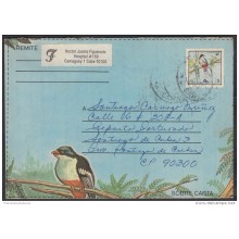 1987-EP-149 CUBA 1987. Ed.203. ENTERO POSTAL. POSTAL STATIONERY. TOCOLORO. AVES. BIRDS. CAMAGUEY. USED.
