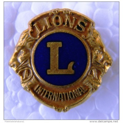 PIN-15 CUBA HISTORICAL  PIN LIONS INTERNACIONAL. LEONES.
