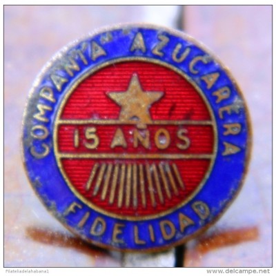 PIN-38 CUBA HISTORICAL PIN COMPAÑIA AZUCARERA. SUGAR.