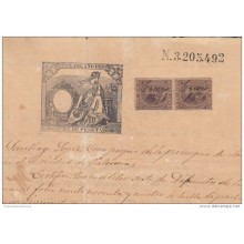 *E717 SPAIN ESPAÑA LAWYER VALLADOLID STAMP ANTILLAS SPANISH COLONIES. 1890