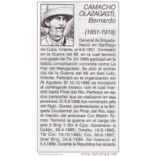 *BE47 CUBA INDEPENDENCE WAR GENERAL BRIGADA BERNARDO CAMACHO