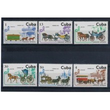 1981-6 CUBA 1981 MNH Carruajes Antiguos. serie completa