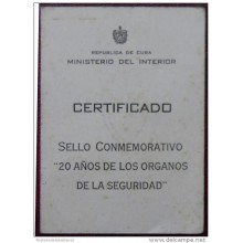 *O356 CUBA MILITAR CREDENCIAL DE MEDALLA CREDENCIAL SEGURIDAD DEL ESTADO SPY RRR