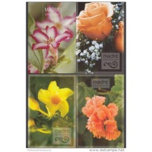 2008-EP-6 CUBA 2008. Ed. MOTHER DAY SPECIAL DELIVERY. POSTAL STATIONERY. SET 40-40. FLORES. ROSAS. FLOWERS. USED.