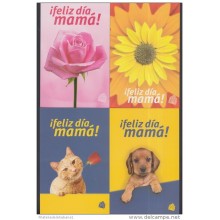 2007-EP-7 CUBA 2007. Ed. MOTHER DAY SPECIAL DELIVERY. POSTAL STATIONERY. SET 40-40. FLORES. ROSAS. FLOWERS. UNUSED.