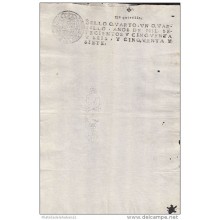 *E901 CUBA SEALLED PAPER  SPAIN ESPAÑA NEW REVENUE PAPER 1756-57. UNUSED.