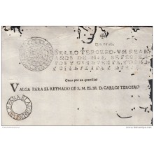 *E902  CUBA SEALLED PAPER SPAIN ESPAÑA NEW REVENUE PAPER 1758-59 HABILITADO USED