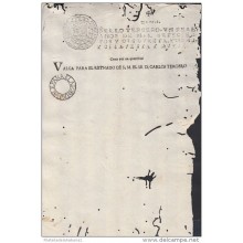 *E902  CUBA SEALLED PAPER SPAIN ESPAÑA NEW REVENUE PAPER 1758-59 HABILITADO USED