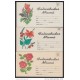 1994-EP-12 CUBA 1994. Ed.AP18. MOTHER DAY SPECIAL DELIVERY. POSTAL STATIONERY. SET 3-3. FLORES. FLOWERS. UNUSED.