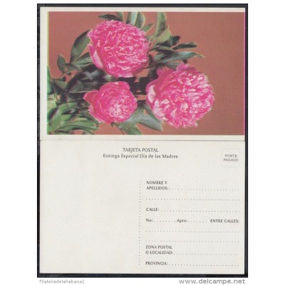 1995-EP-2 CUBA 1995. Ed.1b. MOTHER DAY SPECIAL DELIVERY. POSTAL STATIONERY. FLORES. FLOWERS. USED.