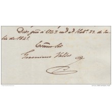 *BE413 CUBA SPAIN ESPAÑA CAPTAIN GENERAL 1841. GERONIMO VALDES SIGNED DOC